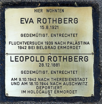 Stein der Erinnerung - Eva und Leopold Rothberg, 1190 Billrothstraße 15.jpg